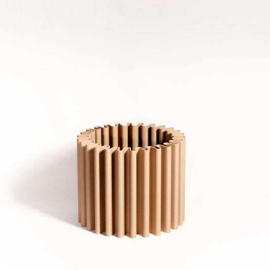 cog flow pot medium almond