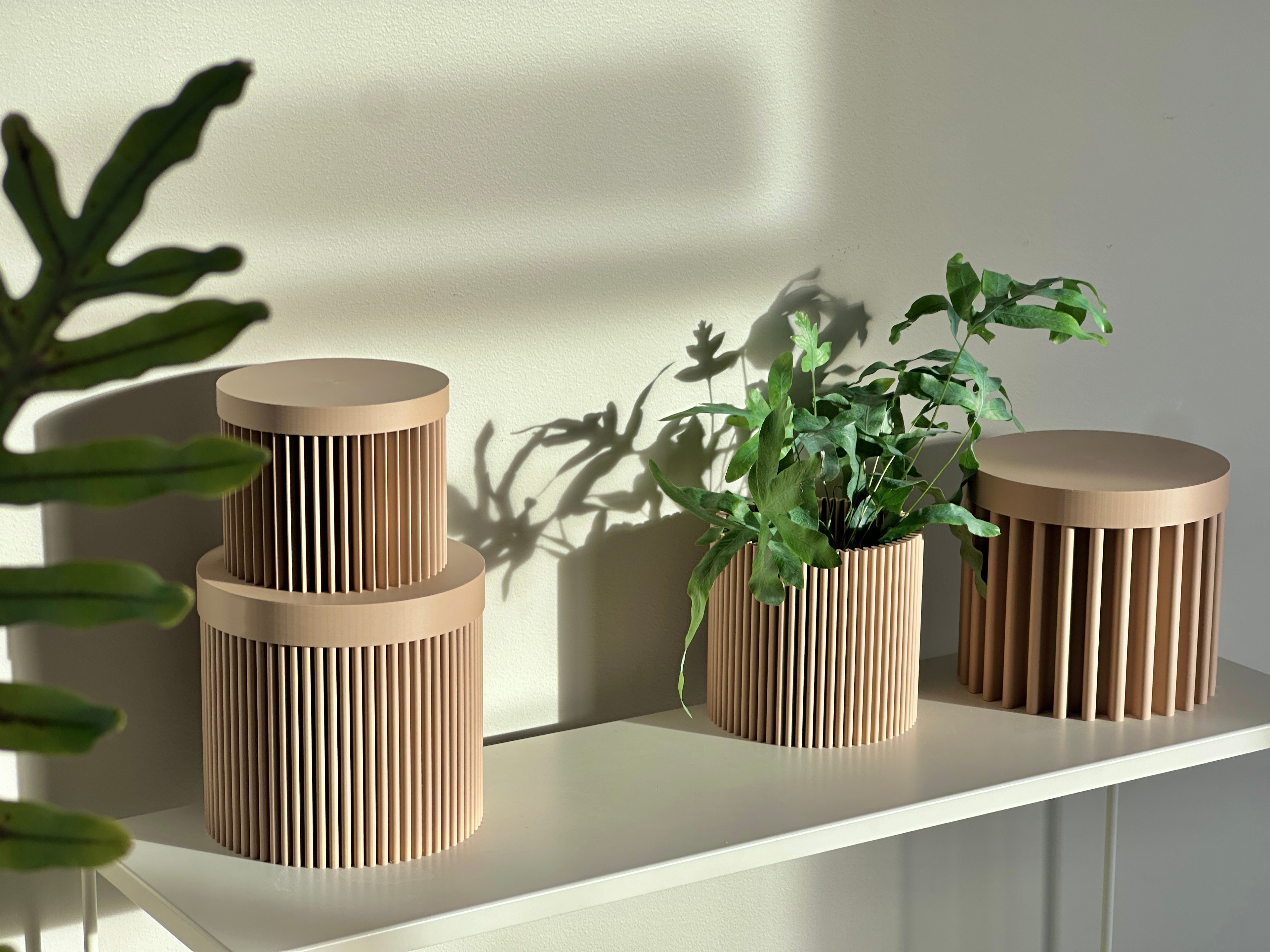 cog form interial design pots and boxes