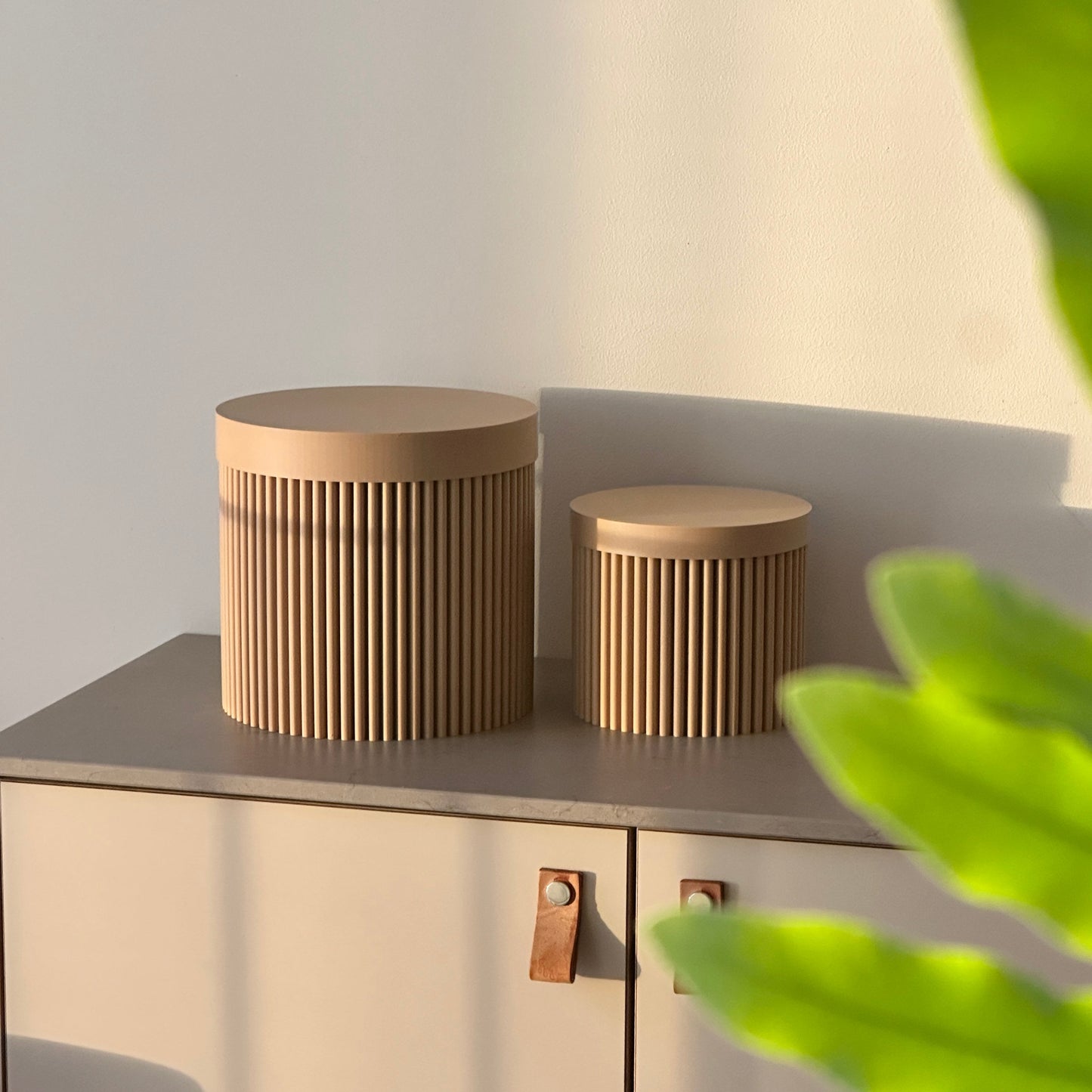 cog form foam box almond