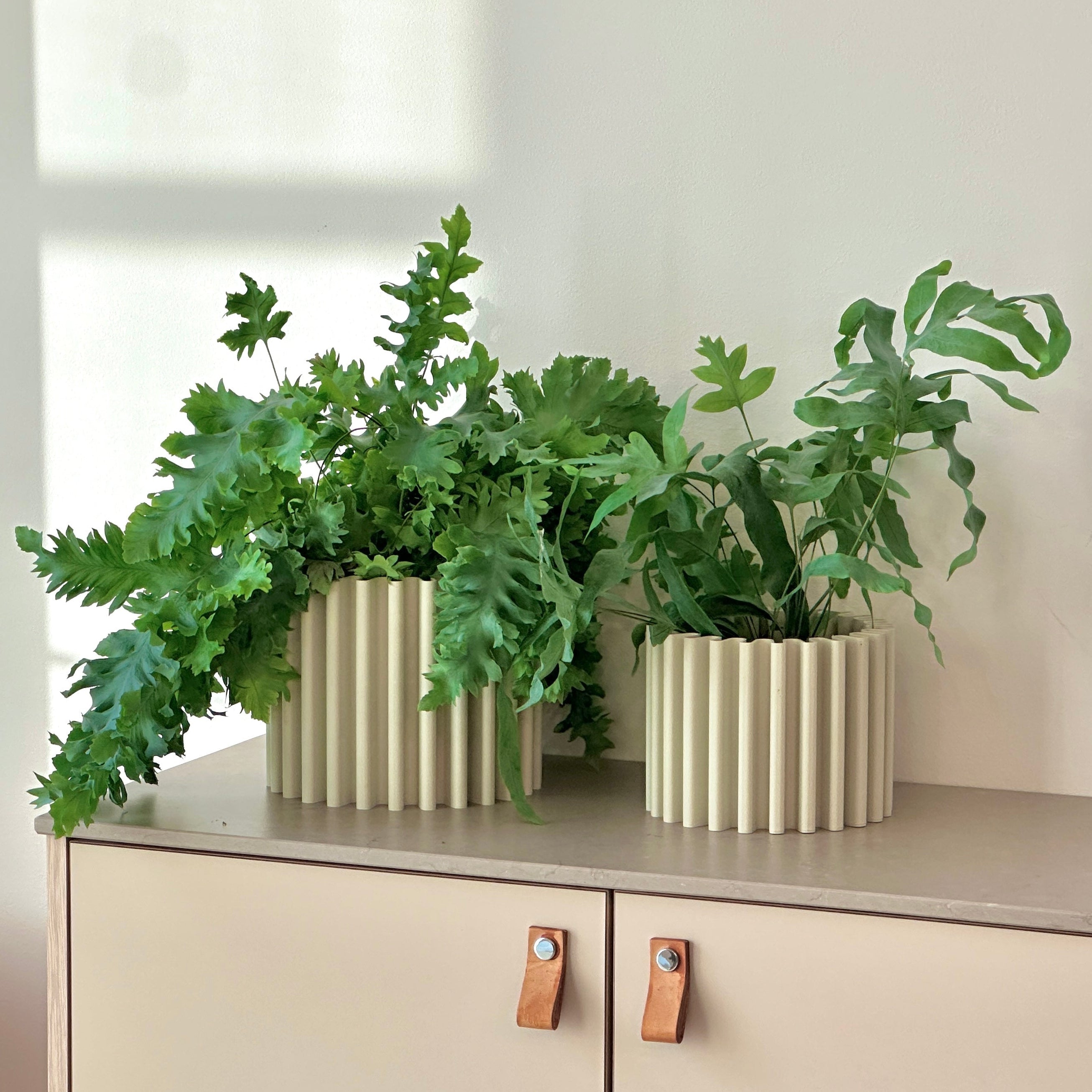 cog form flow flower pots